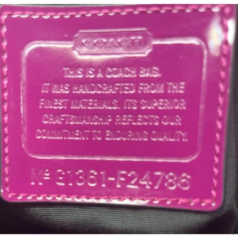 Coach F24786 Signature Stripe Wool Tote Bag